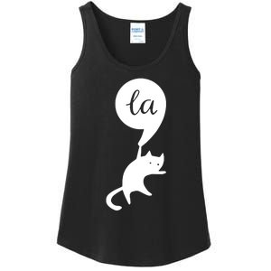 Cat Lady For Kamala 2024 Election Ladies Essential Tank