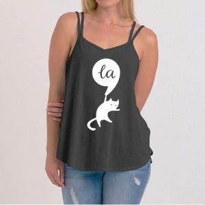 Cat Lady For Kamala 2024 Election Women's Strappy Tank