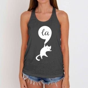 Cat Lady For Kamala 2024 Election Women's Knotted Racerback Tank