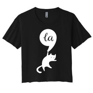 Cat Lady For Kamala 2024 Election Women's Crop Top Tee