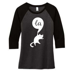 Cat Lady For Kamala 2024 Election Women's Tri-Blend 3/4-Sleeve Raglan Shirt