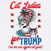 Cat Lady For Trump Funny Political Toddler T-Shirt