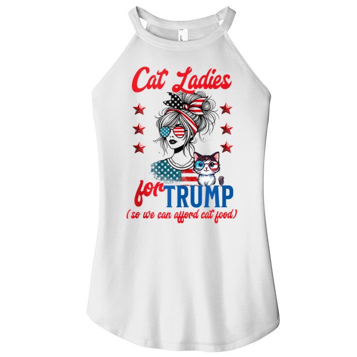 Cat Lady For Trump Funny Political Women's Perfect Tri Rocker Tank