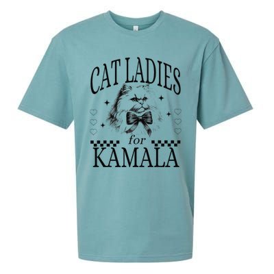 Cat Ladies For Kamala Sueded Cloud Jersey T-Shirt