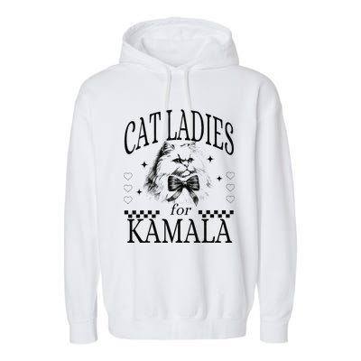 Cat Ladies For Kamala Garment-Dyed Fleece Hoodie