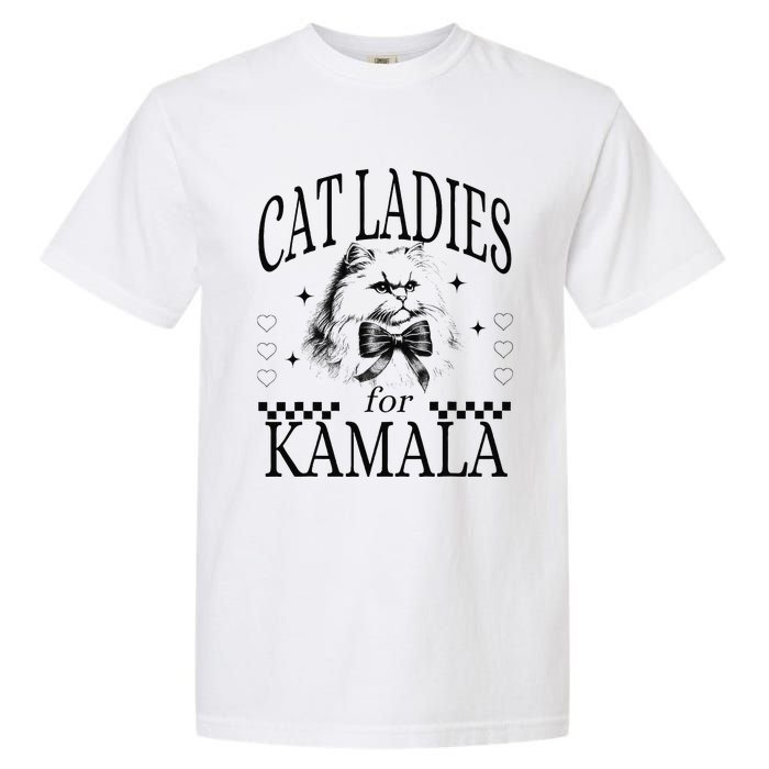 Cat Ladies For Kamala Garment-Dyed Heavyweight T-Shirt