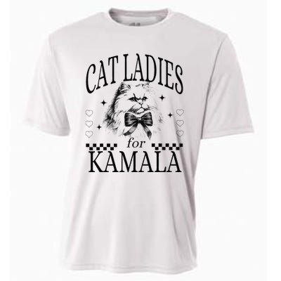 Cat Ladies For Kamala Cooling Performance Crew T-Shirt