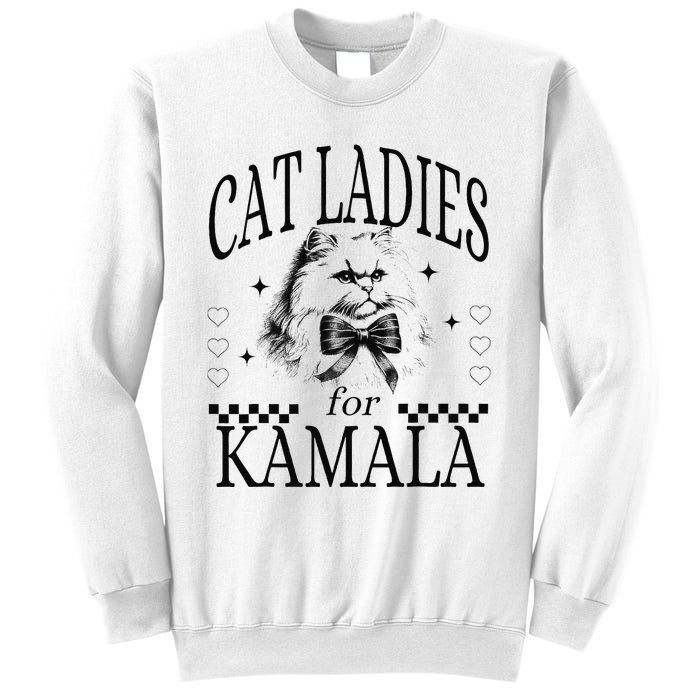 Cat Ladies For Kamala Sweatshirt