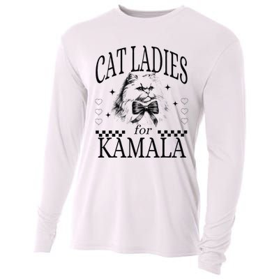 Cat Ladies For Kamala Cooling Performance Long Sleeve Crew