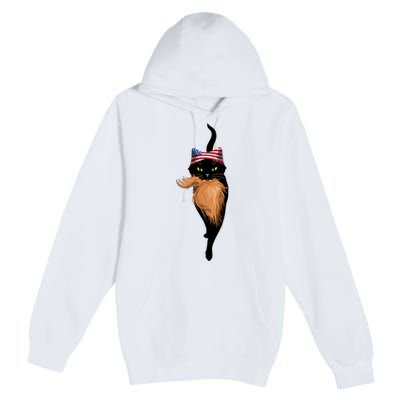 Cat Ladies For Kamala Harris Premium Pullover Hoodie