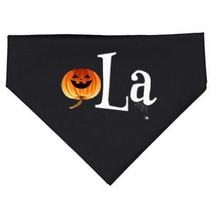 Comma La Funny Kamala Harris Halloween Pumpkin USA-Made Doggie Bandana