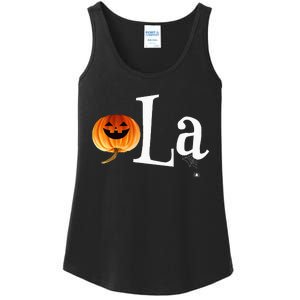 Comma La Funny Kamala Harris Halloween Pumpkin Ladies Essential Tank