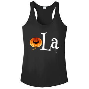 Comma La Funny Kamala Harris Halloween Pumpkin Ladies PosiCharge Competitor Racerback Tank