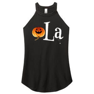 Comma La Funny Kamala Harris Halloween Pumpkin Women's Perfect Tri Rocker Tank