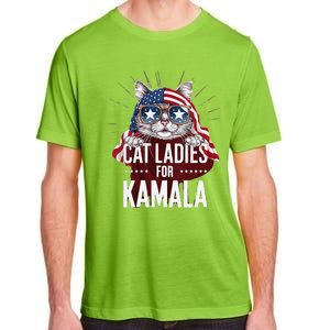 Cat Ladies For Kamala Patriot Design Adult ChromaSoft Performance T-Shirt