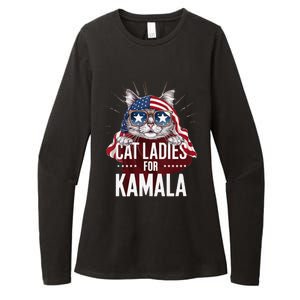 Cat Ladies For Kamala Patriot Design Womens CVC Long Sleeve Shirt