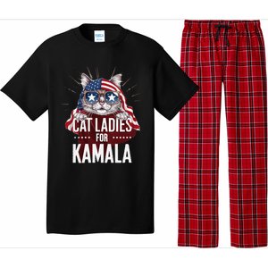 Cat Ladies For Kamala Patriot Design Pajama Set