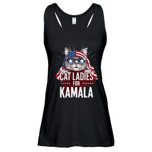 Cat Ladies For Kamala Patriot Design Ladies Essential Flowy Tank