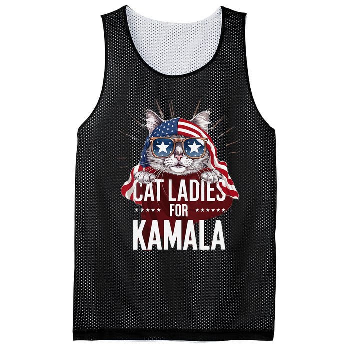 Cat Ladies For Kamala Patriot Design Mesh Reversible Basketball Jersey Tank