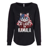 Cat Ladies For Kamala Patriot Design Womens California Wash Sweatshirt