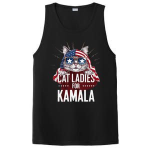 Cat Ladies For Kamala Patriot Design PosiCharge Competitor Tank