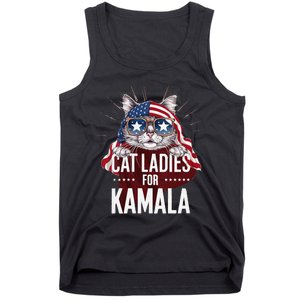 Cat Ladies For Kamala Patriot Design Tank Top