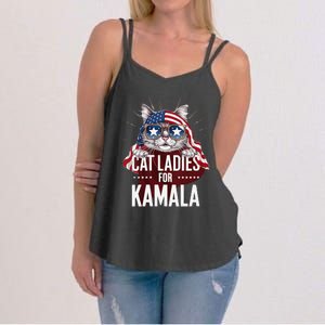 Cat Ladies For Kamala Patriot Design Women's Strappy Tank