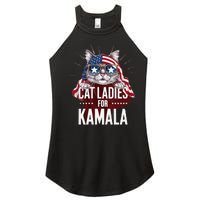 Cat Ladies For Kamala Patriot Design Women's Perfect Tri Rocker Tank