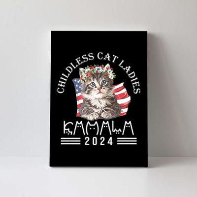 Cat Lady Fun Childless Cat Ladies 2024 Canvas