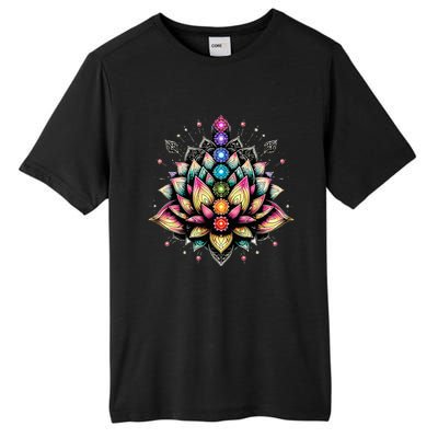 Chakra Lotus Flower Spiritual Yoga Lover Tall Fusion ChromaSoft Performance T-Shirt