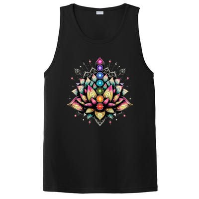 Chakra Lotus Flower Spiritual Yoga Lover PosiCharge Competitor Tank