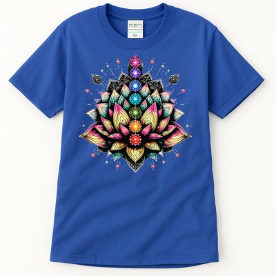 Chakra Lotus Flower Spiritual Yoga Lover Tall T-Shirt