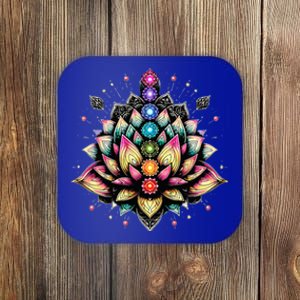 Chakra Lotus Flower Spiritual Yoga Lover Coaster