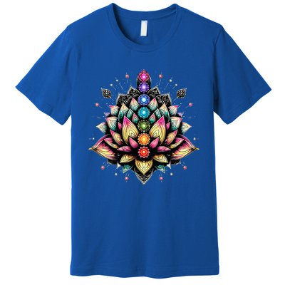 Chakra Lotus Flower Spiritual Yoga Lover Premium T-Shirt