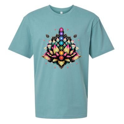 Chakra Lotus Flower Spiritual Yoga Lover Sueded Cloud Jersey T-Shirt