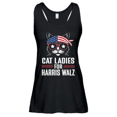 Cat Ladies For Harris Waltz Cat 2024 Ladies Essential Flowy Tank