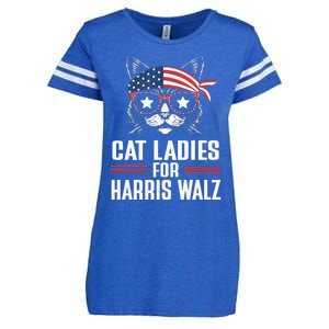 Cat Ladies For Harris Waltz Cat 2024 Enza Ladies Jersey Football T-Shirt