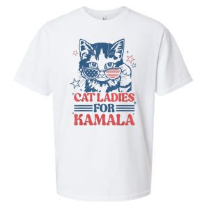 Cat Ladies For Kamala Funny Cat President Kamalaharris 2024 Sueded Cloud Jersey T-Shirt