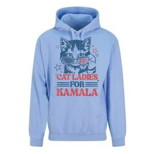 Cat Ladies For Kamala Funny Cat President Kamalaharris 2024 Unisex Surf Hoodie