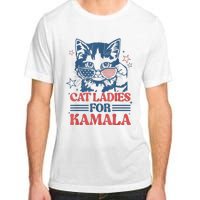 Cat Ladies For Kamala Funny Cat President Kamalaharris 2024 Adult ChromaSoft Performance T-Shirt