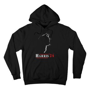 Cat Ladies For Kamala Funny Cat 2024 President Kamalaharris Hoodie