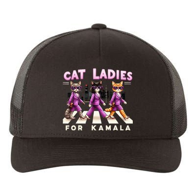 Cat Ladies For Kamala Yupoong Adult 5-Panel Trucker Hat