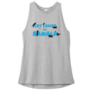 Cat Ladies For Kamala Childless Cat Ladies Ladies PosiCharge Tri-Blend Wicking Tank