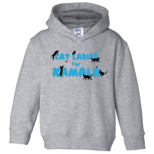 Cat Ladies For Kamala Childless Cat Ladies Toddler Hoodie