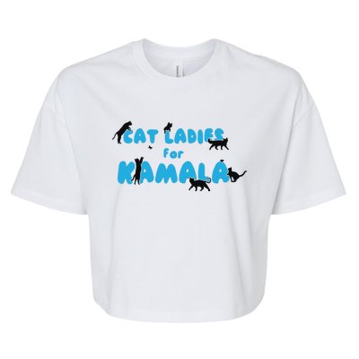 Cat Ladies For Kamala Childless Cat Ladies Bella+Canvas Jersey Crop Tee