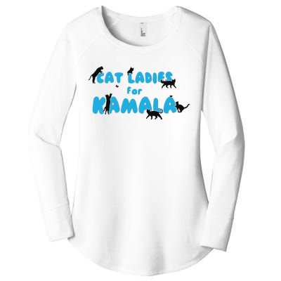 Cat Ladies For Kamala Childless Cat Ladies Women's Perfect Tri Tunic Long Sleeve Shirt