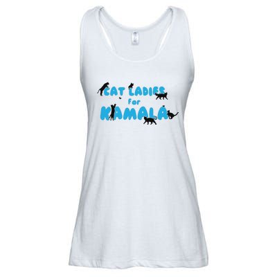 Cat Ladies For Kamala Childless Cat Ladies Ladies Essential Flowy Tank