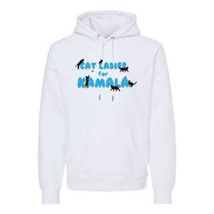 Cat Ladies For Kamala Childless Cat Ladies Premium Hoodie