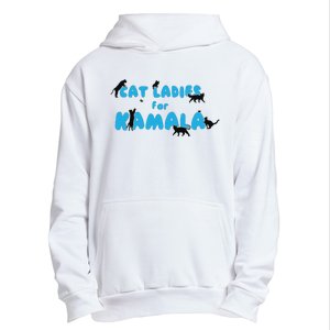 Cat Ladies For Kamala Childless Cat Ladies Urban Pullover Hoodie