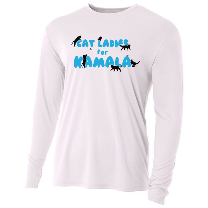 Cat Ladies For Kamala Childless Cat Ladies Cooling Performance Long Sleeve Crew